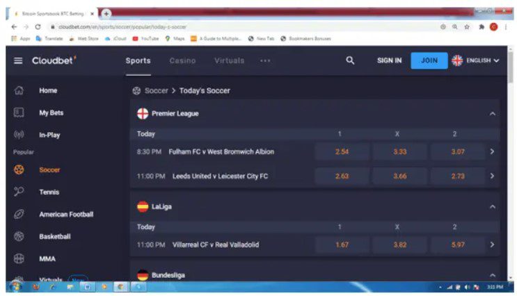 How to place bets at Cloudbet 5 cloudbet-tabella-1